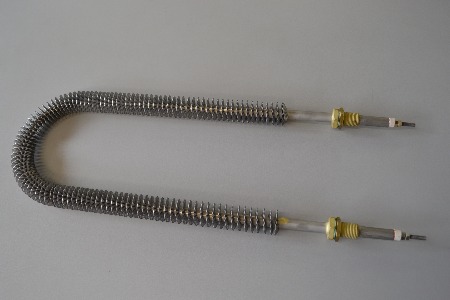 Resistncia eltrica tubular com aletas para aquecimento de ar forado