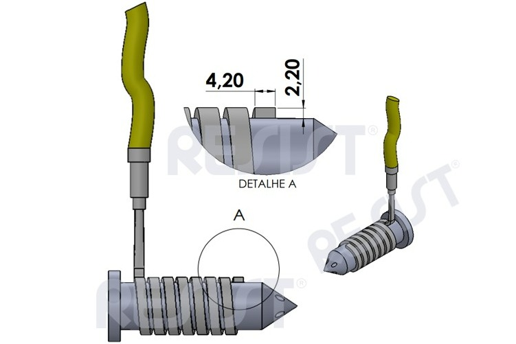 Resistncia Microtubo para Bico de Cmara Quente